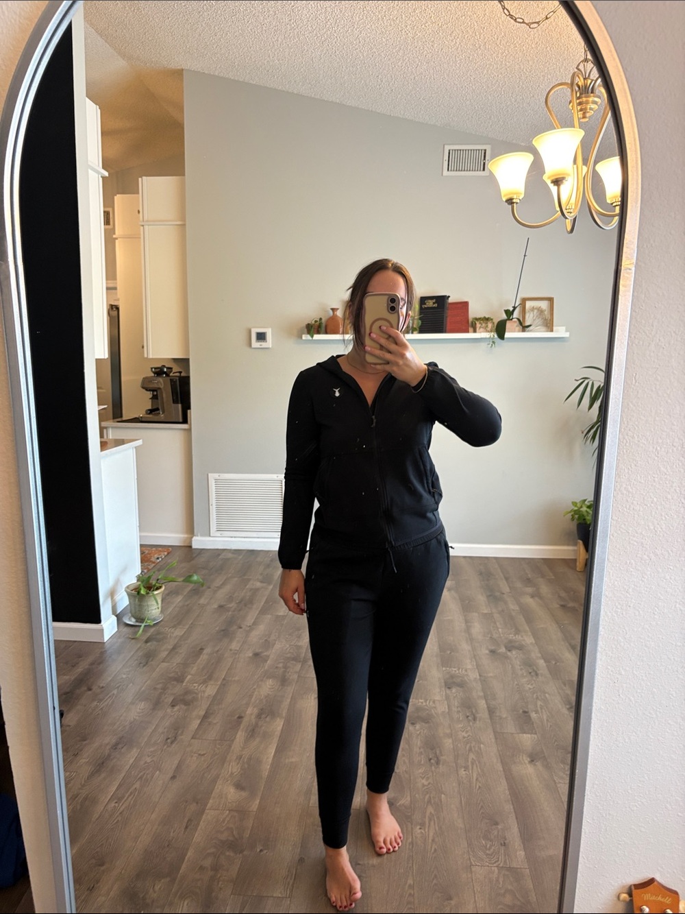 Black Women's Jacket and Jogger Set